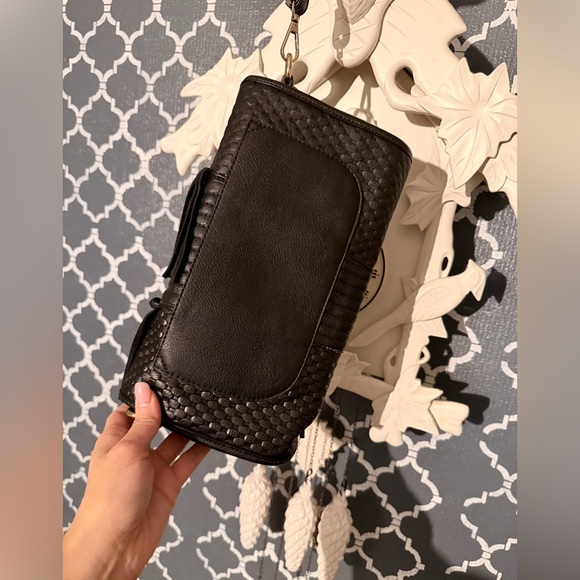 Black Designer Fringe Clutch - Picture 2 of 3